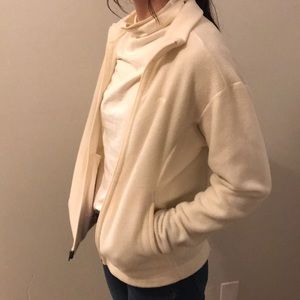 White full-zip Patagonia Synchilla